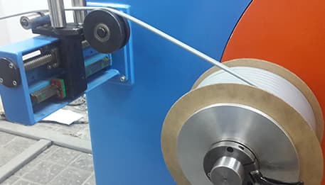 Semi-Automatic Coiling Machine - Close-up Coiling Mechanism