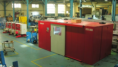 Aymak Makine STB 800 Bunching Line machine in production facility